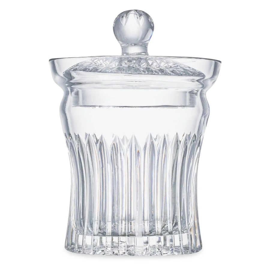 Конфетница с крышкой Decor de table Дефанс 15х21,5 см, хрусталь, прозрачная