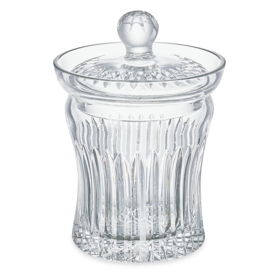 Конфетница с крышкой Decor de table Дефанс 15х21,5 см, хрусталь, прозрачная