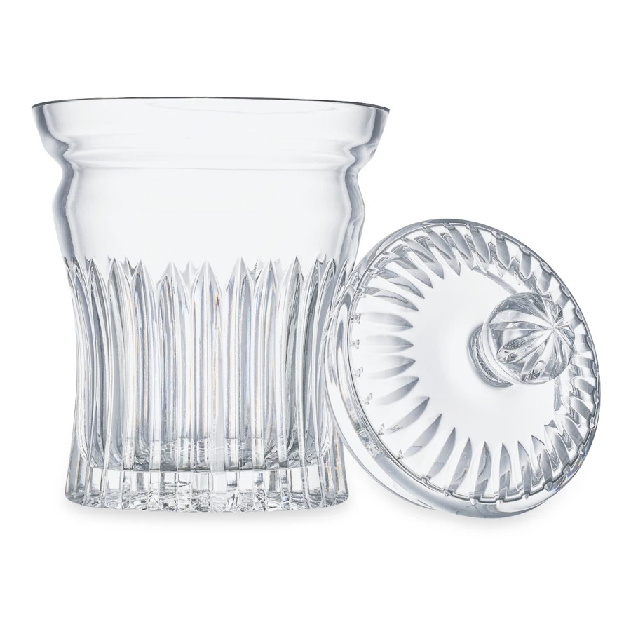 Конфетница с крышкой Decor de table Дефанс 15х21,5 см, хрусталь, прозрачная
