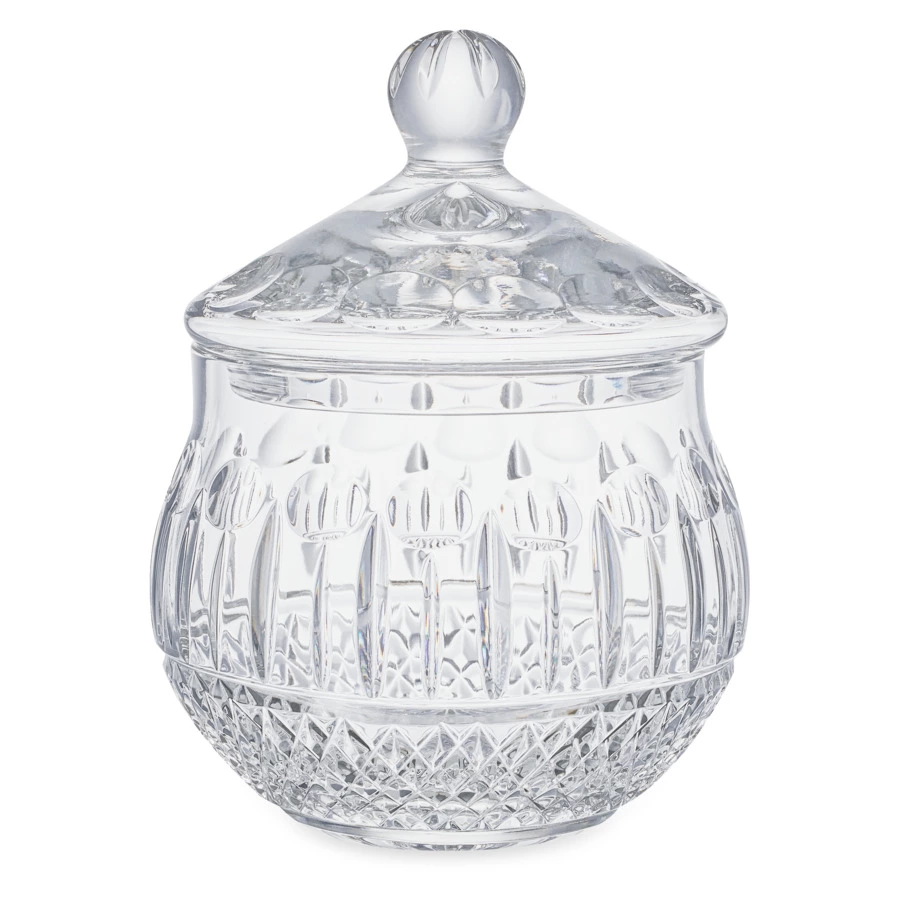 Конфетница с крышкой Decor de table Париж 17,5х23,5 см, хрусталь, прозрачная