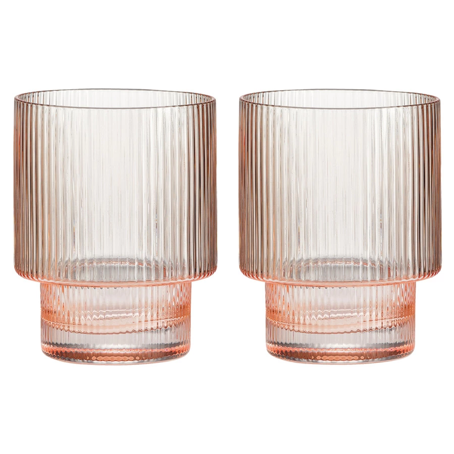 Набор стаканов для воды Pozzi Milano 1876 Modern Classic 320 мл, 2 шт, стекло хрустальное, п/к