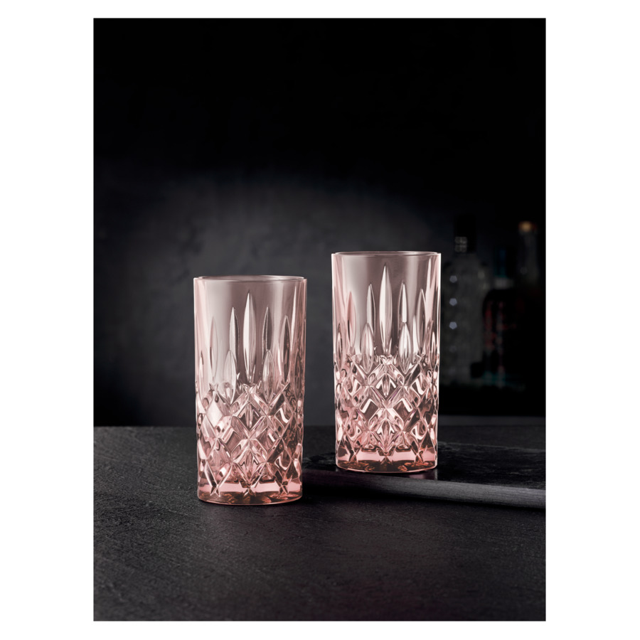Набор стаканов для воды Nachtmann NOBLESSE COLORS 395 мл, 2 шт, стекло хрустальное, розовый, п/к