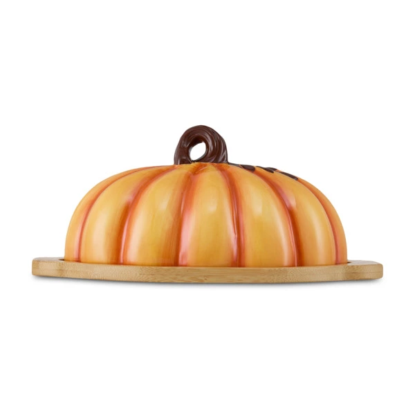 Блюдо с крышкой Decor de table Родная природа Тыковка 28,45х15,75х12,19 см, керамика