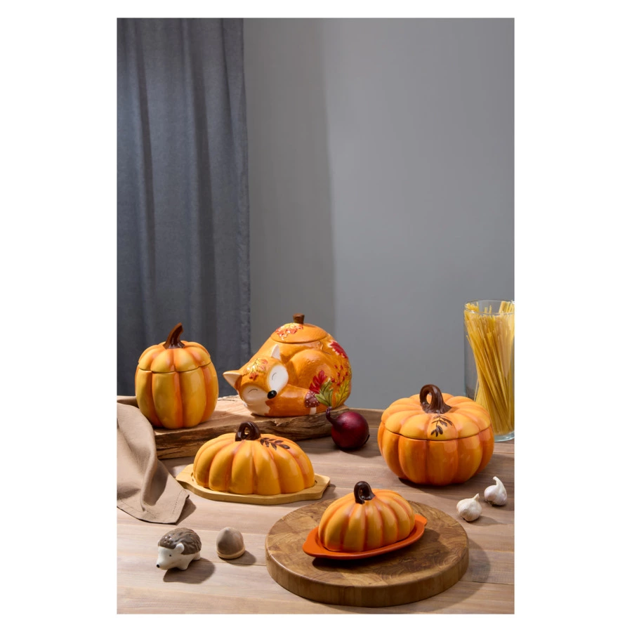 Блюдо с крышкой Decor de table Родная природа Тыковка 20,26х20,26х14,87 см, керамика