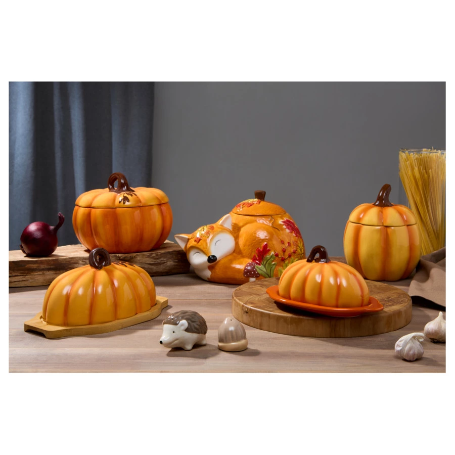 Масленка Decor de table Родная природа Тыковка 20,51х12,56х10,26 см, керамика