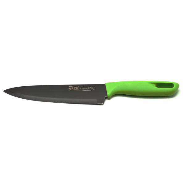 Нож поварской IVO Titanium EVO 18 см, сталь нержавеющая, зеленый
