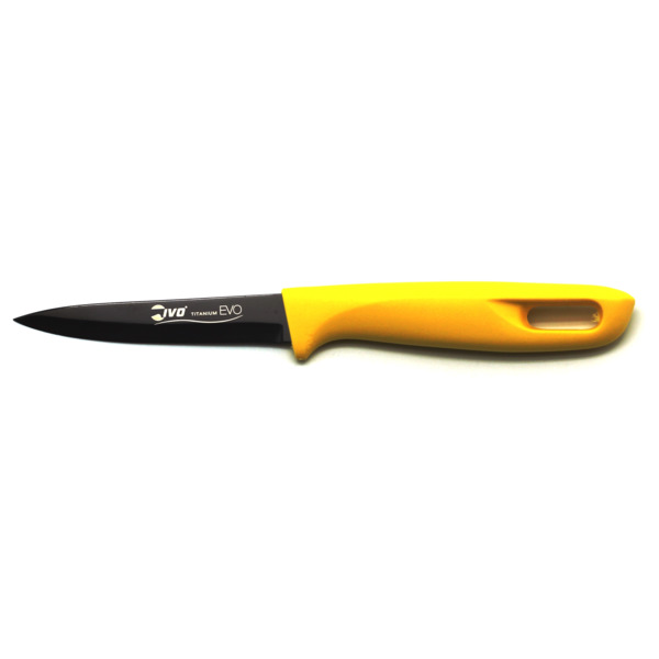 Нож овощной IVO Titanium EVO 6 см, сталь нержавеющая, желтый