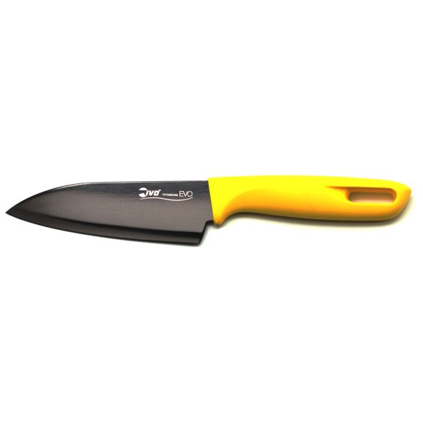 Нож Сантоку IVO Titanium EVO 12,5 см, сталь нержавеющая, желтый