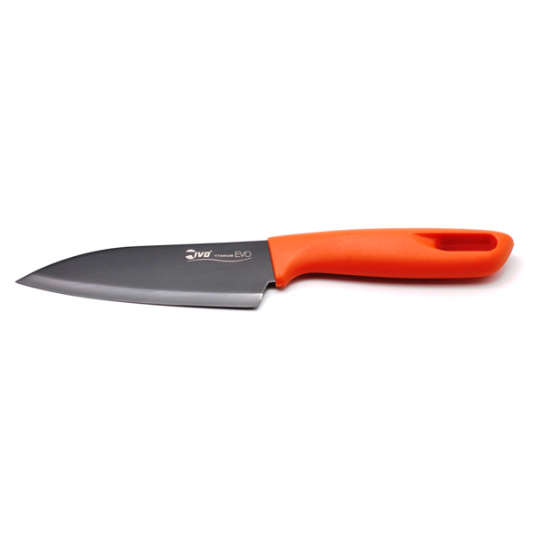 Нож Сантоку IVO Titanium EVO 12,5 см, сталь нержавеющая, оранжевый