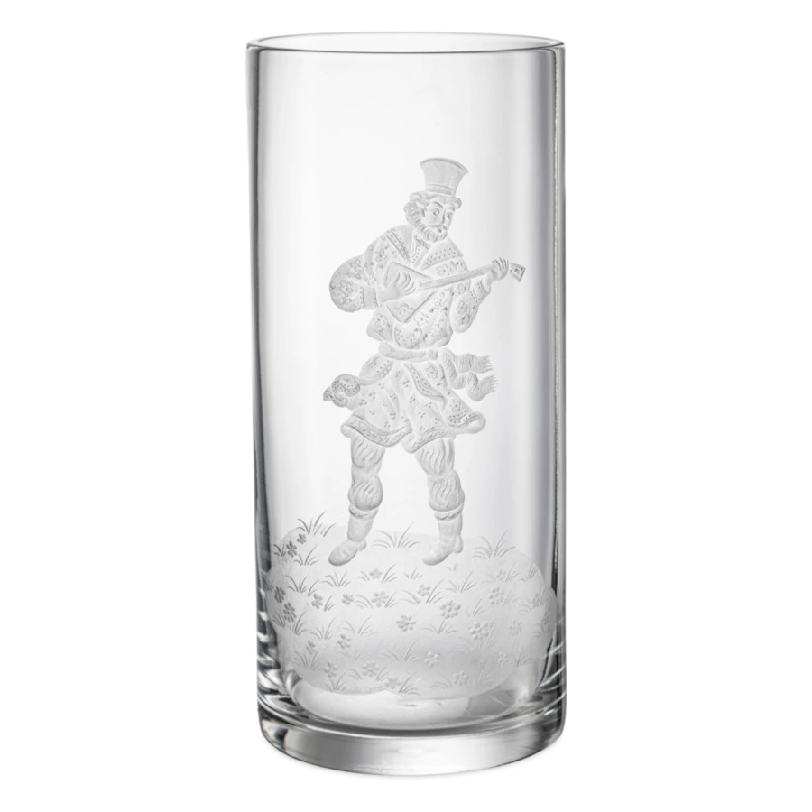 Набор стаканов для воды Decor de table Народные гуляния 350 мл, 2 шт, хрусталь