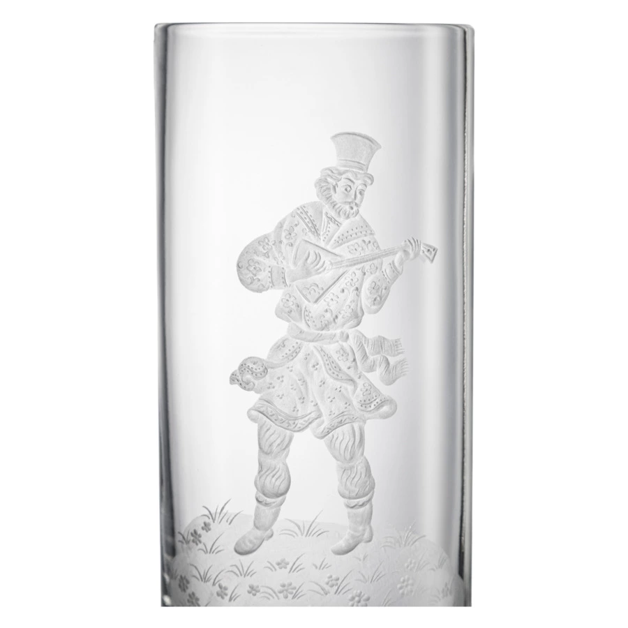 Набор стаканов для воды Decor de table Народные гуляния 350 мл, 2 шт, хрусталь