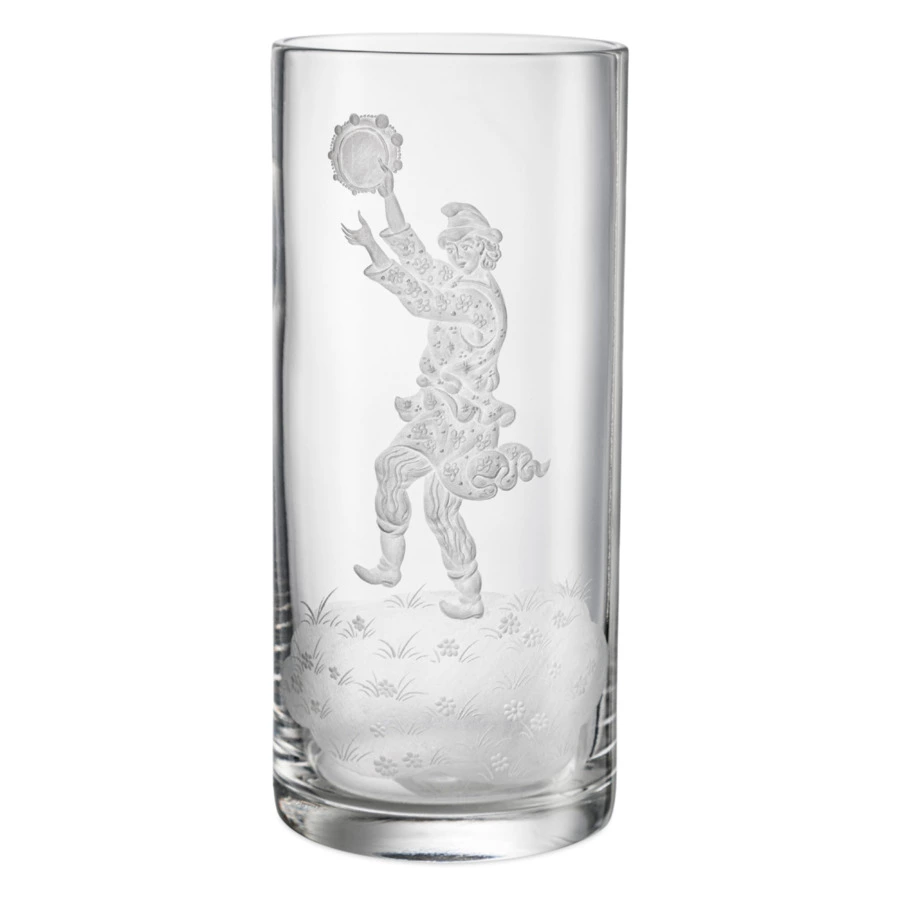 Набор стаканов для воды Decor de table Народные гуляния 350 мл, 2 шт, хрусталь