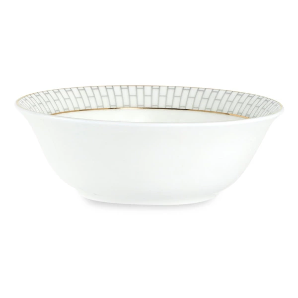 Салатник порционный ИФЗ Саламандра Грей Премиум 15 см 390 мл, фарфор костяной