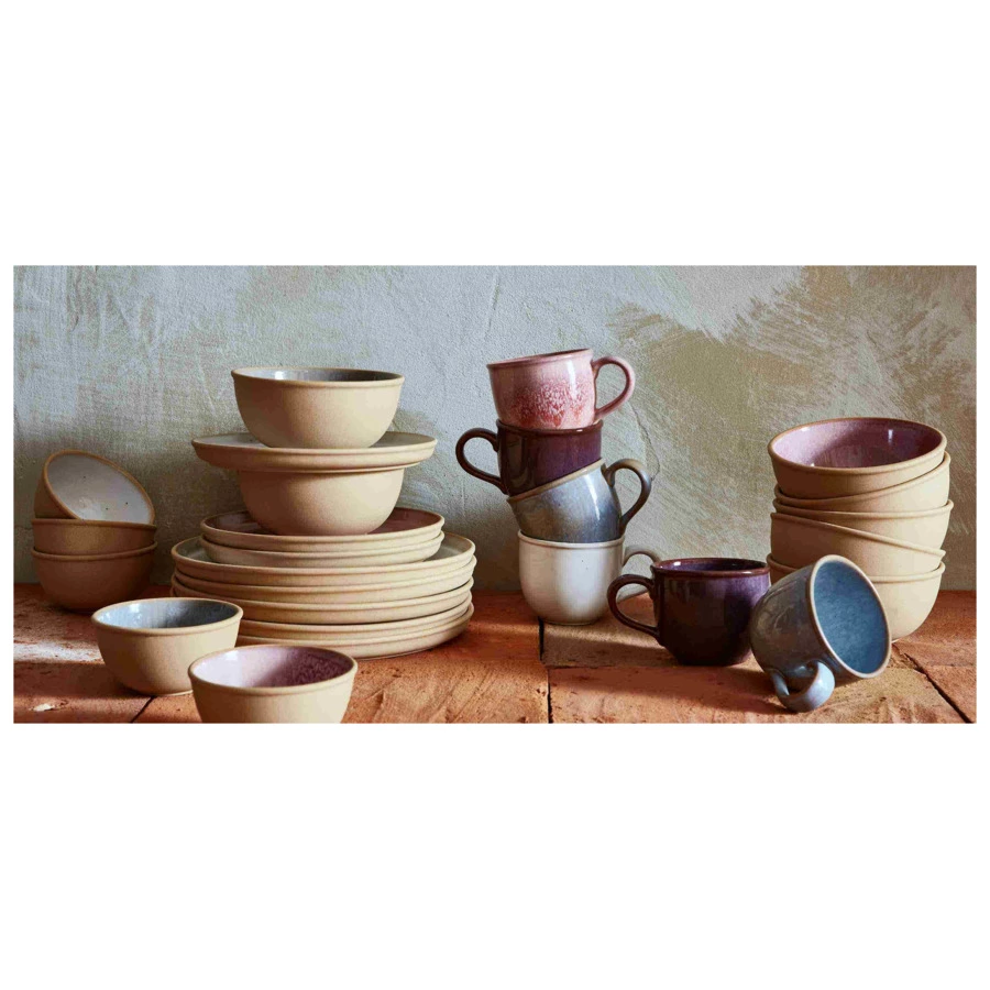 Тарелка закусочная Portmeirion Минералы Розовый кварц 21 см, керамика