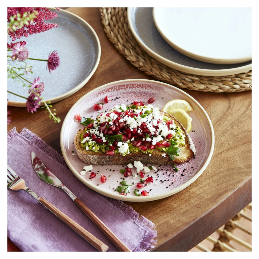 Тарелка закусочная Portmeirion Минералы Розовый кварц 21 см, керамика