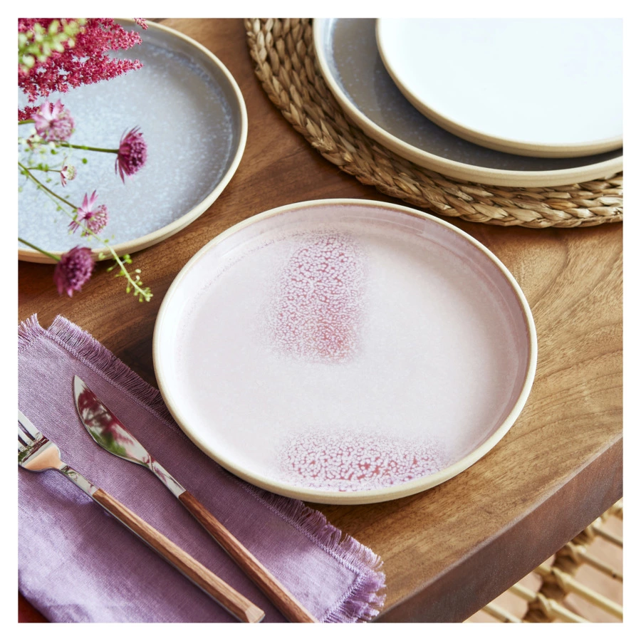 Тарелка закусочная Portmeirion Минералы Розовый кварц 21 см, керамика