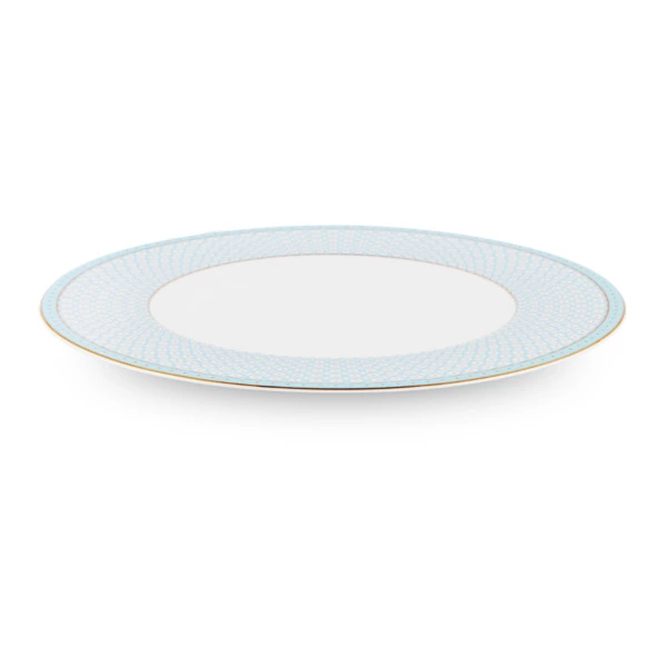 Тарелка обеденная Decor de table Бирюза 27 см, фарфор костяной