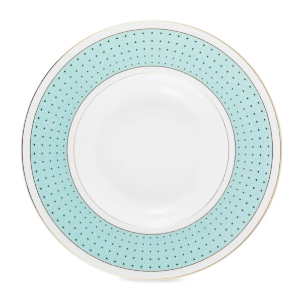 Тарелка суповая Decor de table Бирюза 24 см, фарфор костяной