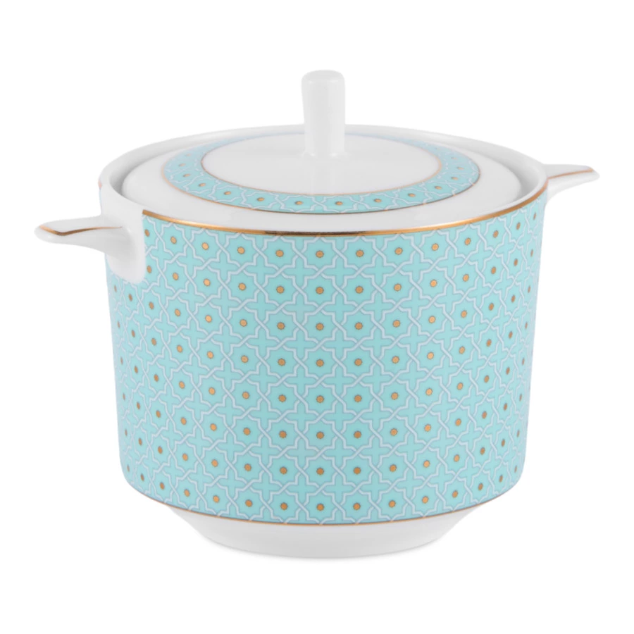 Сахарница Decor de table Бирюза 300 мл, фарфор костяной