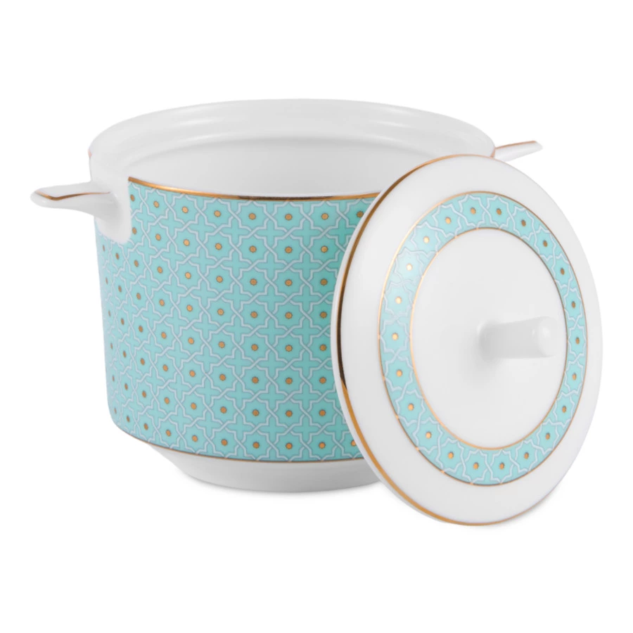 Сахарница Decor de table Бирюза 300 мл, фарфор костяной