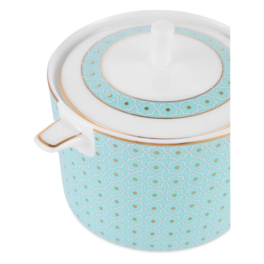 Сахарница Decor de table Бирюза 300 мл, фарфор костяной