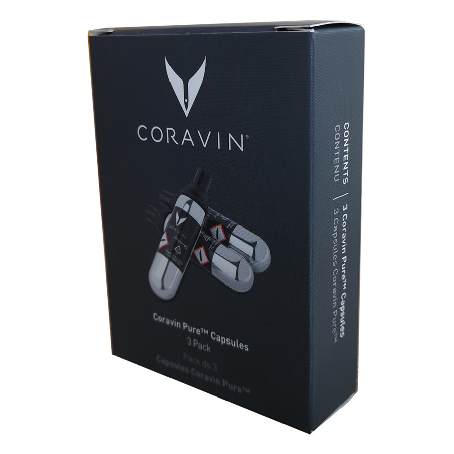 Капсулы с аргоном для системы подачи вина Coravin Argon 65, 3 шт