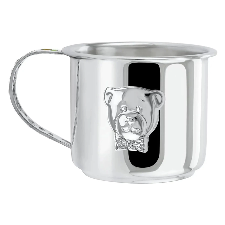 Кружка детская в футляре АргентА Do Do Мишка-малыш 100 мл 71,54 г, серебро 925