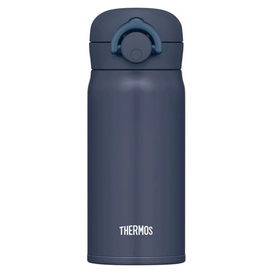 Термокружка THERMOS JNR-353 NGY, 350 мл, сталь нержавеющая, синяя, п/к (562753)
