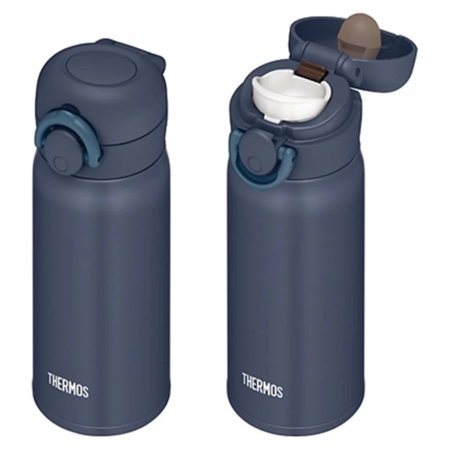 Термокружка THERMOS JNR-353 NGY, 350 мл, сталь нержавеющая, синяя, п/к (562753)