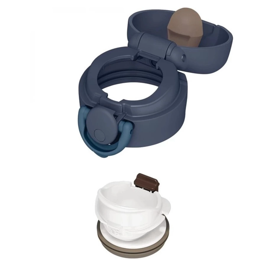 Термокружка THERMOS JNR-353 NGY, 350 мл, сталь нержавеющая, синяя, п/к (562753)