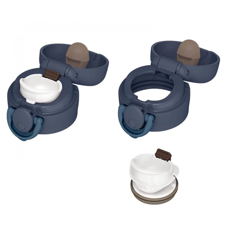 Термокружка THERMOS JNR-353 NGY, 350 мл, сталь нержавеющая, синяя, п/к (562753)