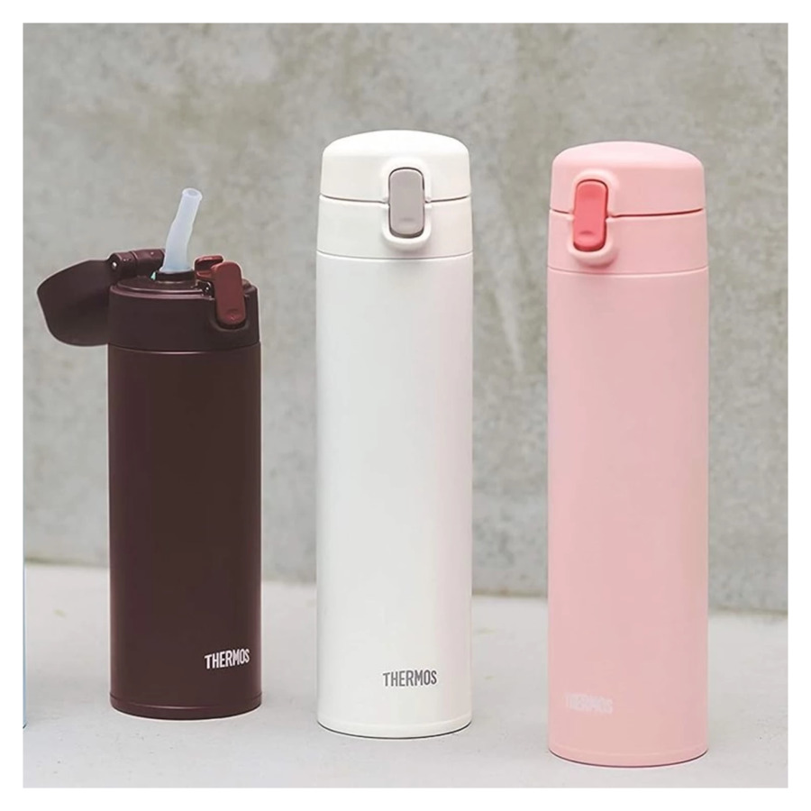 Термокружка Thermos FJM-450 WH, 450 мл, сталь нержавеющая, белая, п/к (562531)