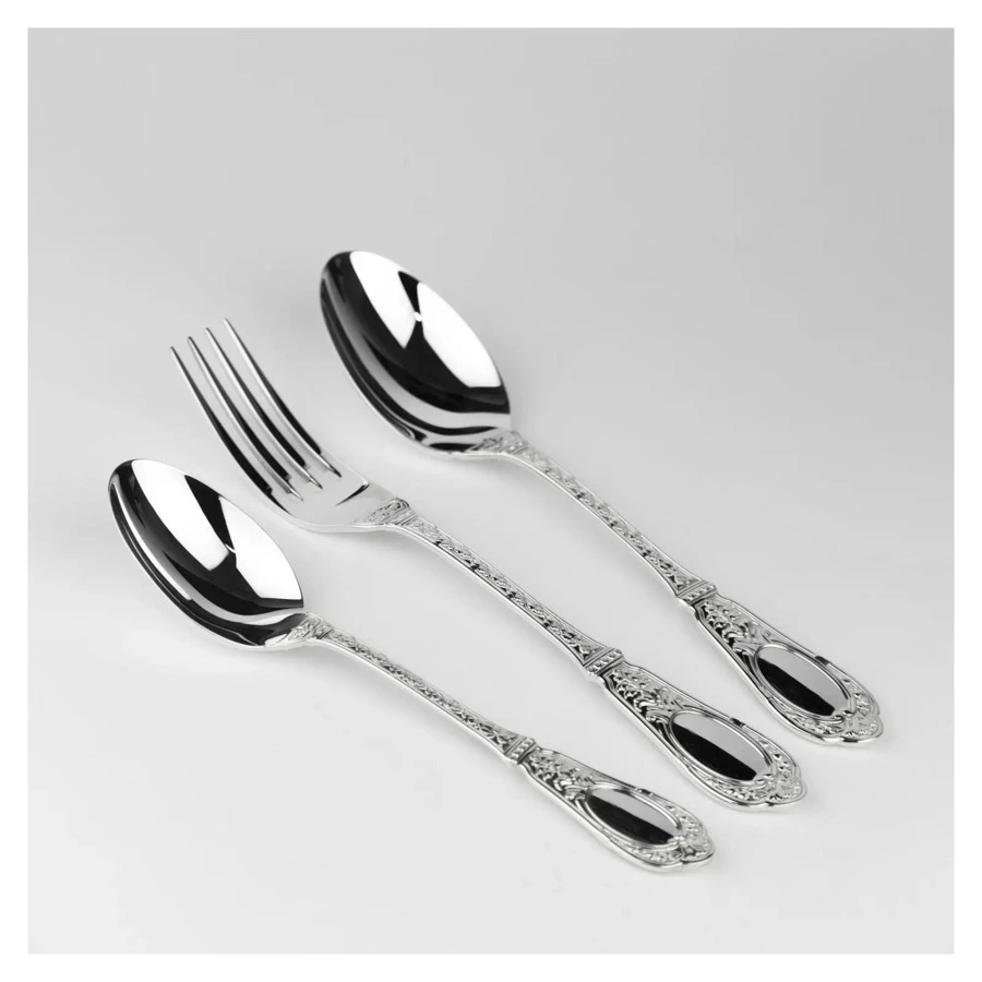 Набор десертных приборов в футляре АргентА Classic Фамильный 172,97 г 3 предмета, серебро 925