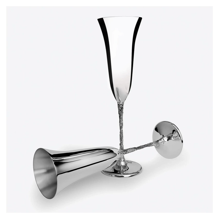 Набор фужеров гладких в футляре АргентА Classic Виноград 227,78 г, серебро 925