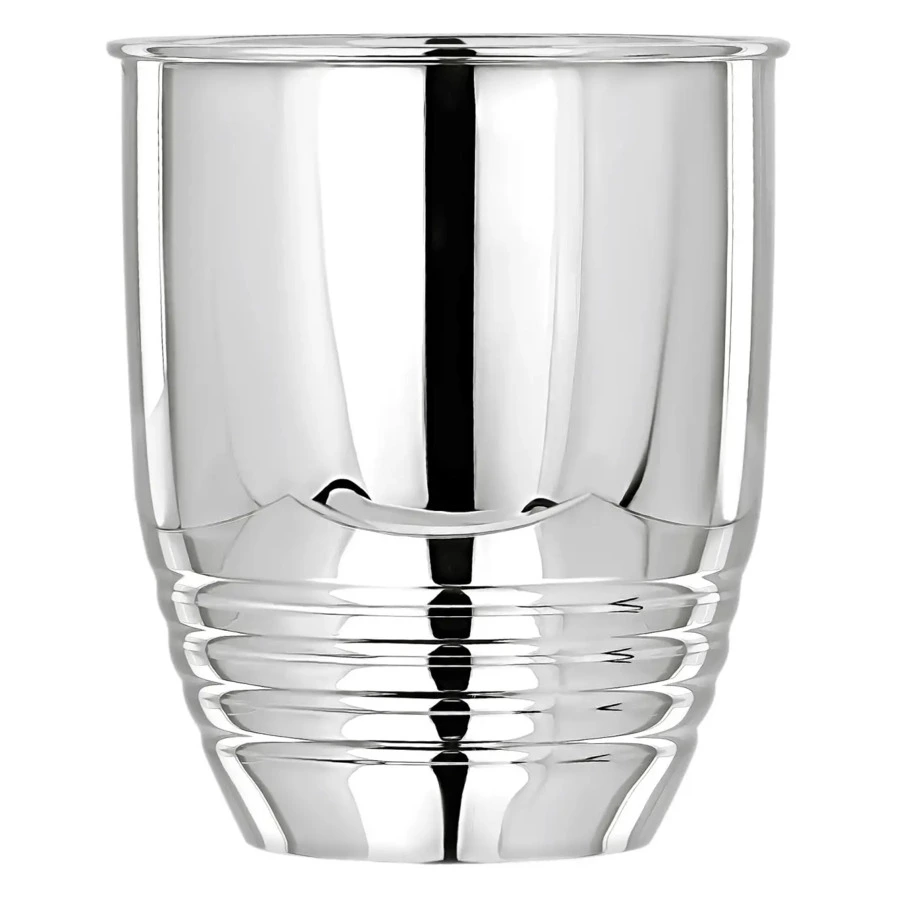 Набор стаканов рифленых в футляре АргентА Classic 177,26 г, 2 шт, серебро 925