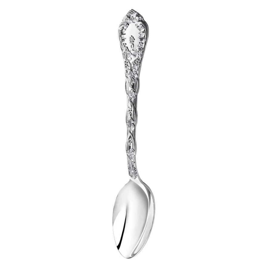 Набор столовых приборов в футляре АргентА Виноградная лоза 2053,54 г, 24 предмета, серебро 925