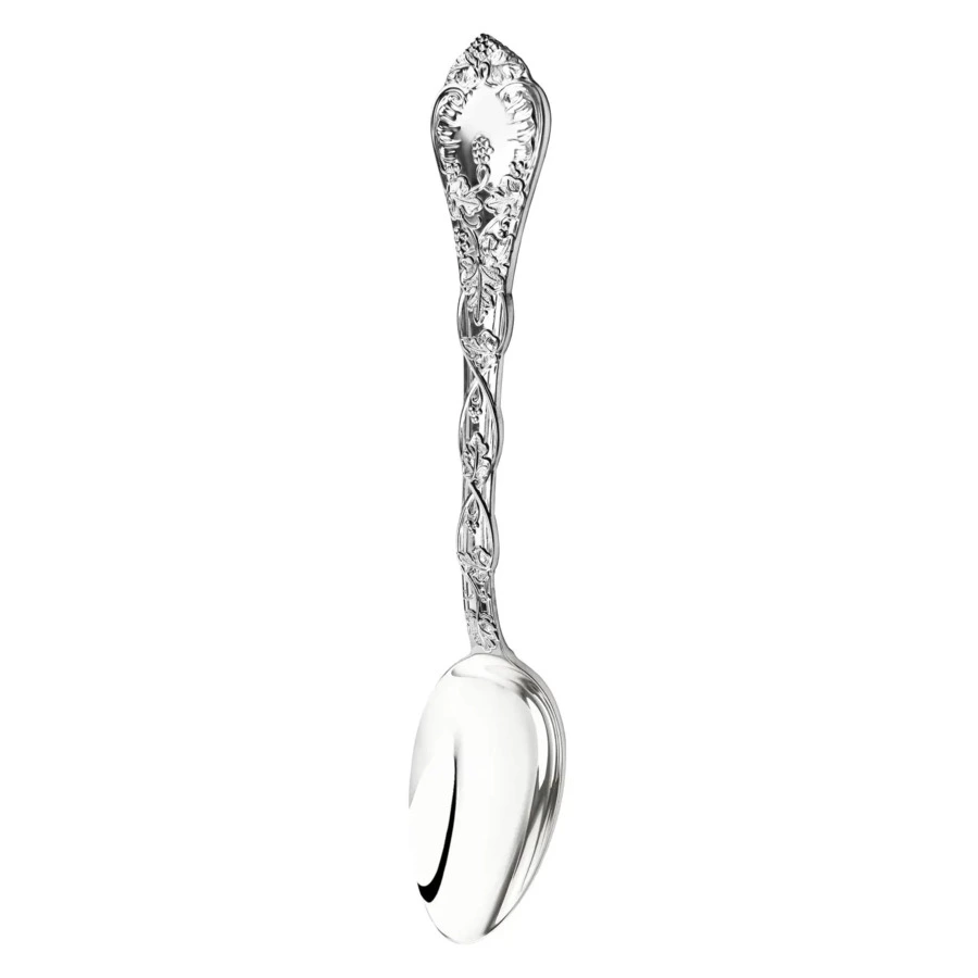 Набор столовых приборов в футляре АргентА Виноградная лоза 2053,54 г, 24 предмета, серебро 925