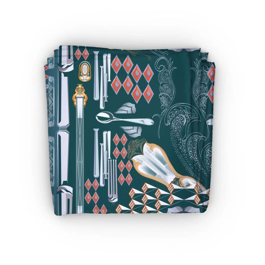 Набор столовых приборов в футляре АргентА Фамильный 2073,83 г, на 6 персон 24 предмета, серебро 925