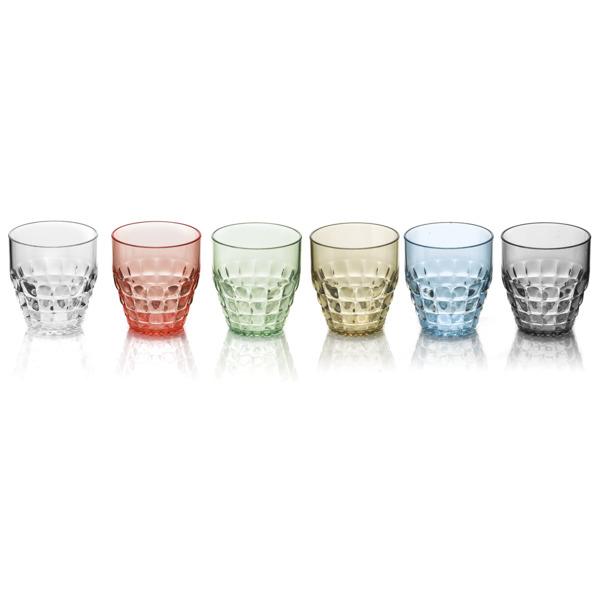 Набор стаканов Guzzini Tiffany 350 мл, 6 шт, акрил SMMA, разноцветный