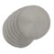 Набор салфеток подстановочных круглых WO HOME JARDIN 38 см, 6 шт, серых, полипропилен, полиэтилен