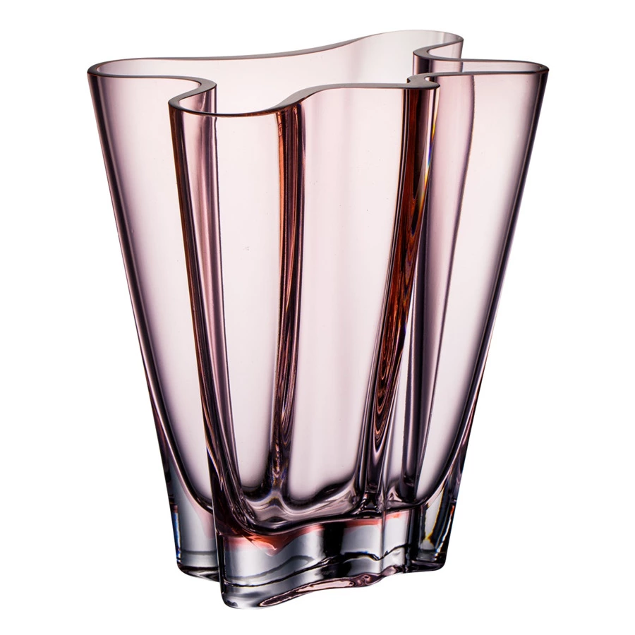 Ваза Rosenthal Поток 26 см, стекло, розовая