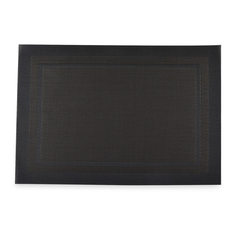 Набор салфеток подстановочных прямоугольных WO HOME ART FRAME 33х48 см, 6 шт, двусторонние, черные