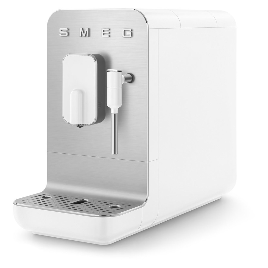 Кофемашина автоматическая SMEG BCC12WHMEU Collezione с капучинатором, белая матовая