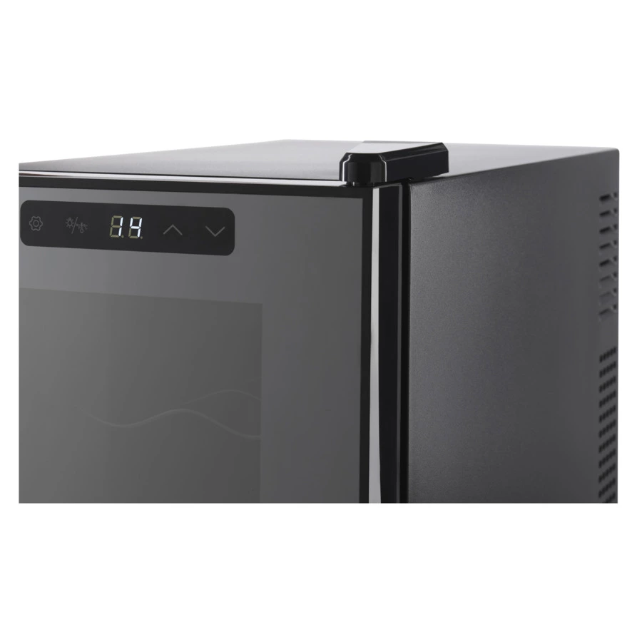 Винный шкаф на 12 бутылок TESLER WCV-120 BLACK 63,5х50х25 см, 1 зона, от +10°C до +18°C, черный