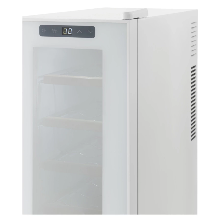 Винный шкаф на 12 бутылок TESLER WCV-125 WHITE 63,5х50х25 см, 1 зона, от +10°C до +18°C, белый