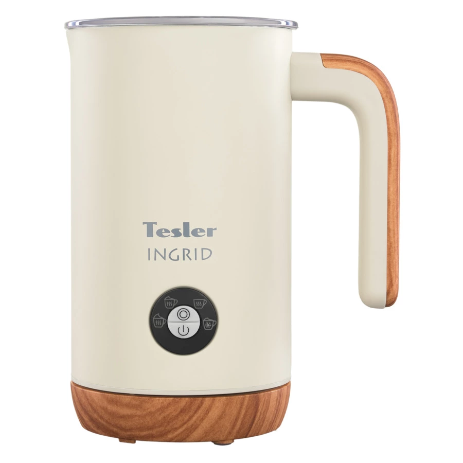Вспениватель молока TESLER Ingrid MF-240 BEIGE 240 мл, 500 Вт, 15,1х10,5х18,3 см, сталь, бежевый