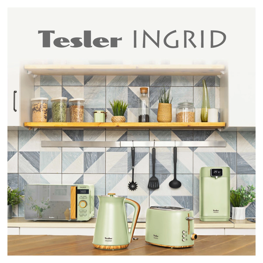 Вспениватель молока TESLER Ingrid MF-240 GREEN 240 мл, 500 Вт, 15,1х10,5х18,3 см, сталь, зеленый
