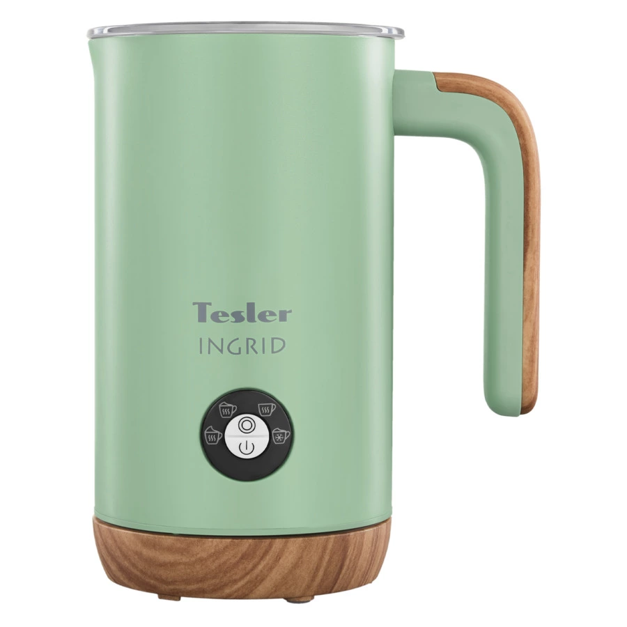 Вспениватель молока TESLER Ingrid MF-240 GREEN 240 мл, 500 Вт, 15,1х10,5х18,3 см, сталь, зеленый