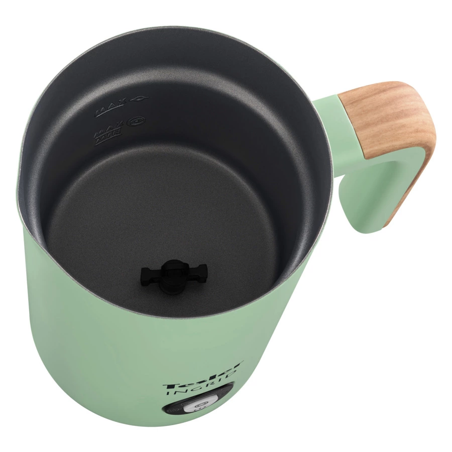 Вспениватель молока TESLER Ingrid MF-240 GREEN 240 мл, 500 Вт, 15,1х10,5х18,3 см, сталь, зеленый
