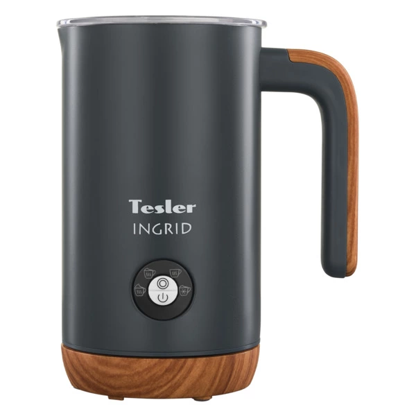 Вспениватель молока TESLER Ingrid MF-240 GREY 240 мл, 500 Вт, 15,1х10,5х18,3 см, сталь, серый